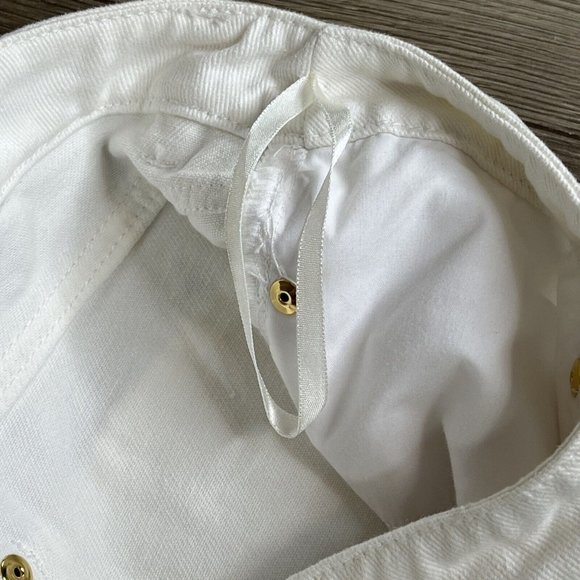 Anne Klein Jeans Womens 14 White 5 Pocket Jeans Embroidery detail at Hem - Picture 12 of 14